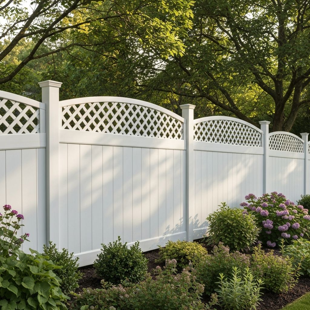 Decorative vinyl accent fence